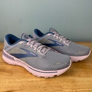 Brooks Adrenaline GTS 22 Running Sneaker Shoes Women's 10 B Purple Blue Lace Up